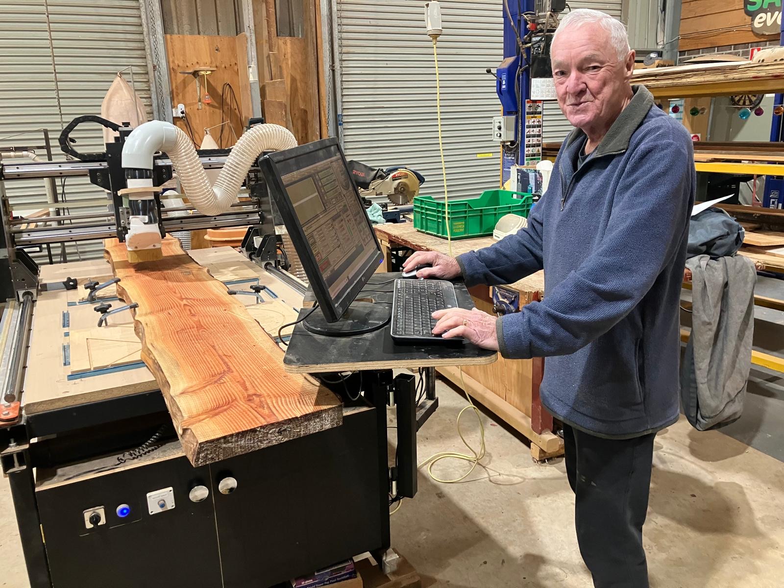 A member at the CNC router