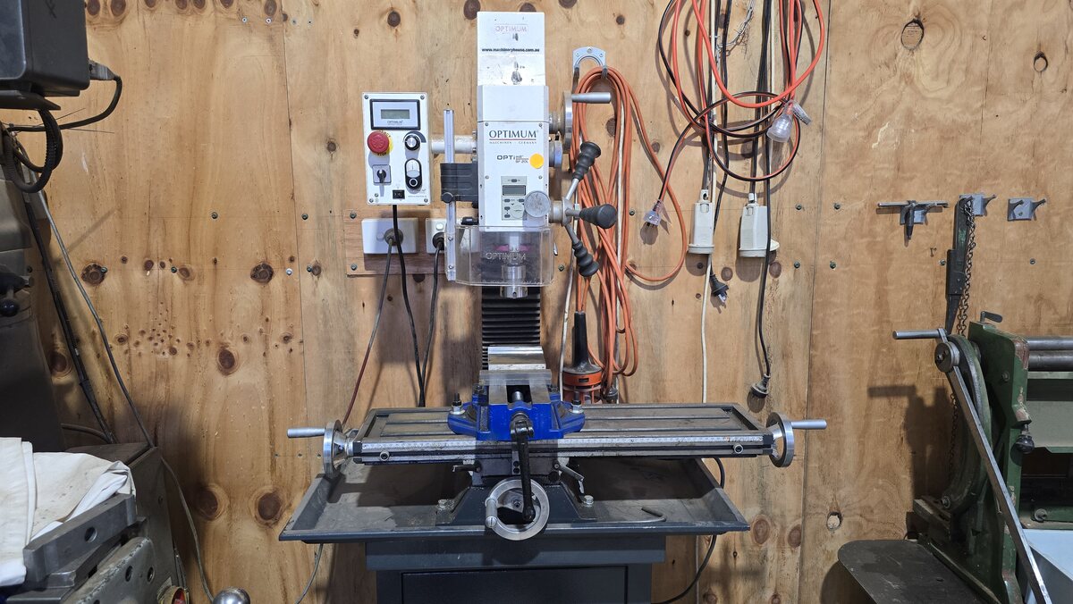 The milling machine at the Bright United Men's Shed
