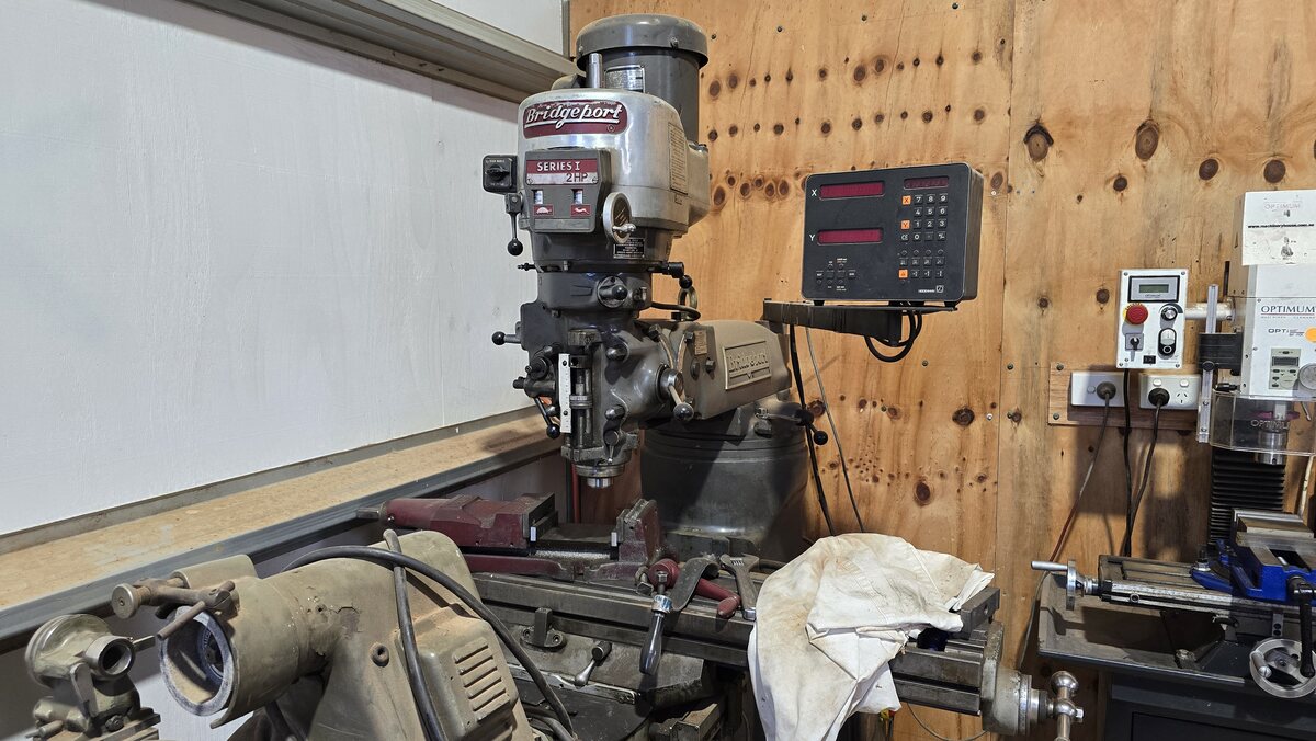 The milling machine at the shed